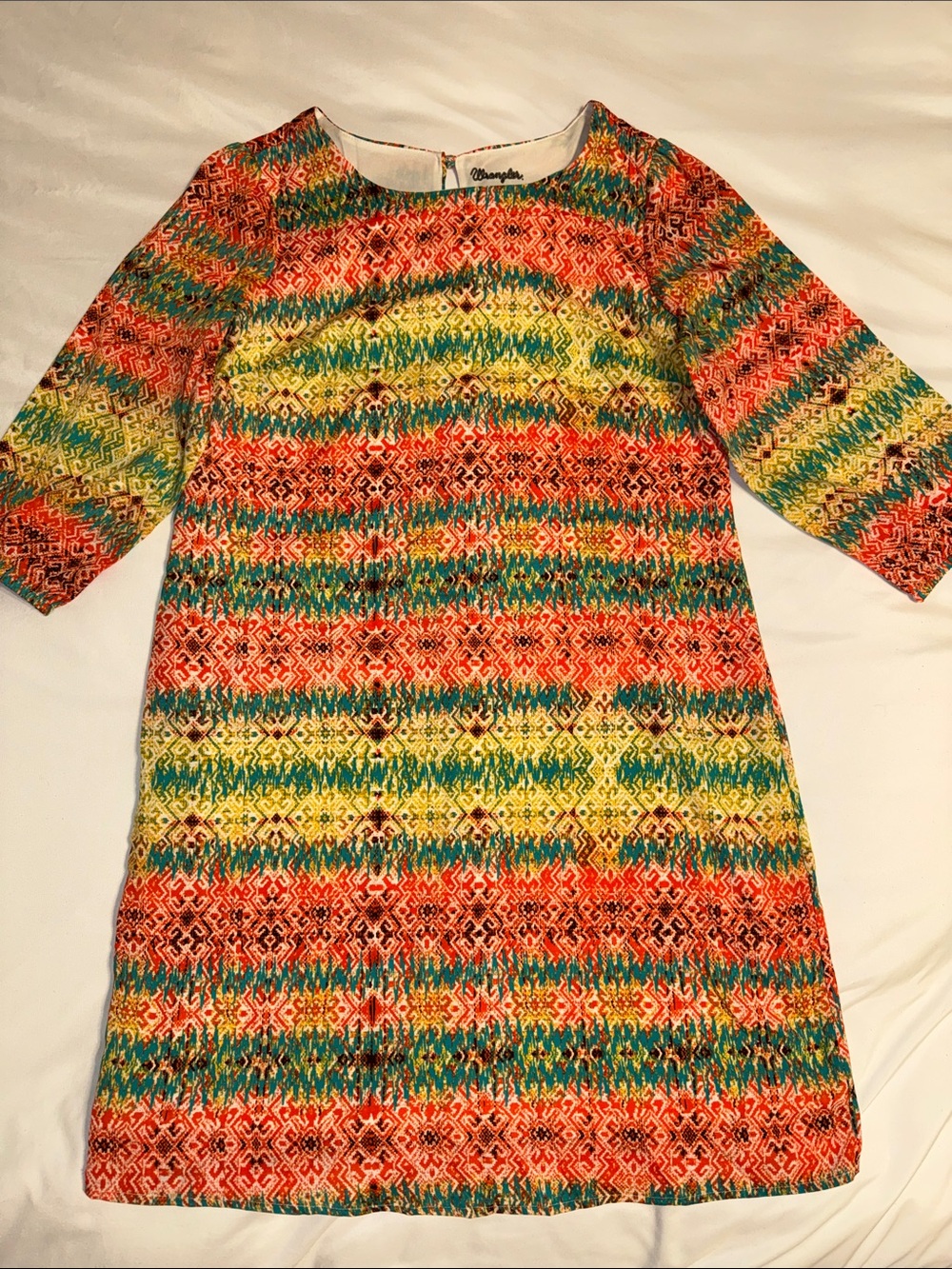 Wrangler Multicolor Tribal-Stripe Midi Dress